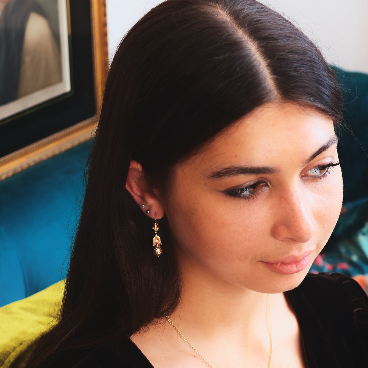Archaeological Revival Victorian Dangle Earrings