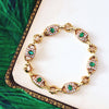 18ct Gold Garrard Emerald and Diamond Bracelet