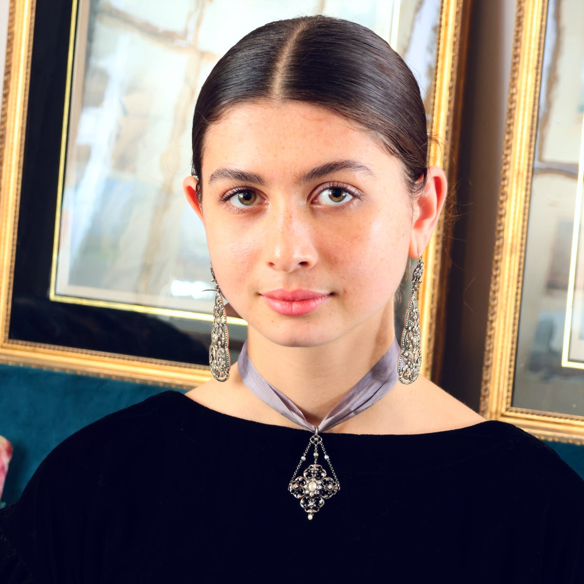 Antique Austro Hungarian Renaissance Revival Diamond Pendant