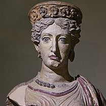 Etruscan Revival Moonstone Goddess Cameo Pendant