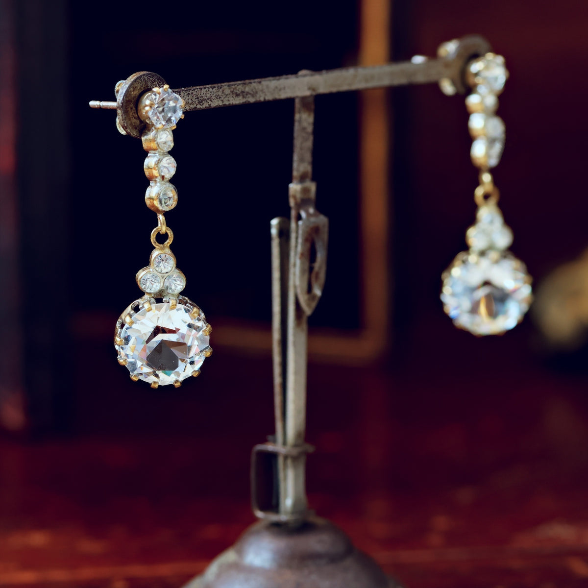 Antique 1920's Paste Earrings