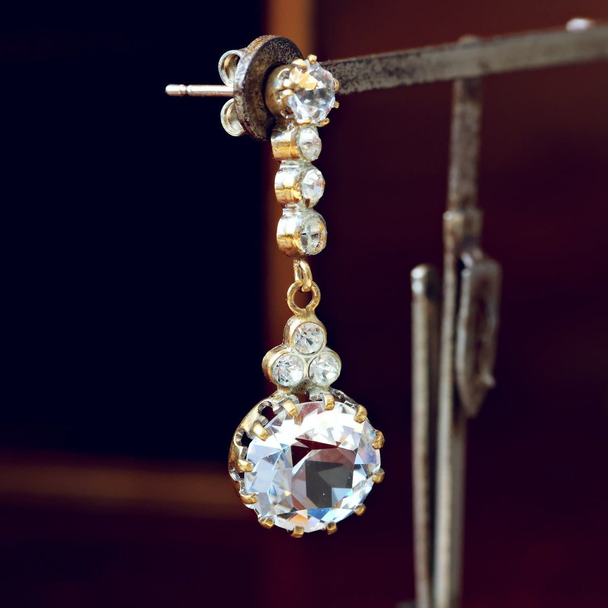 Antique 1920's Paste Earrings