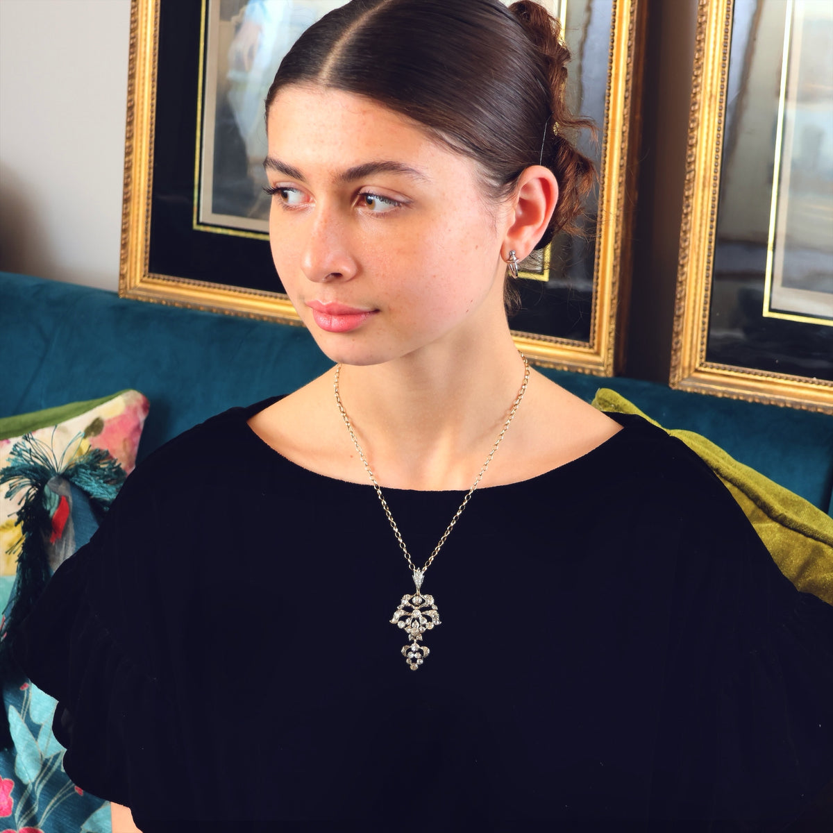 Oh, So Splendid & Rare Antique Iberian Diamond Pendant