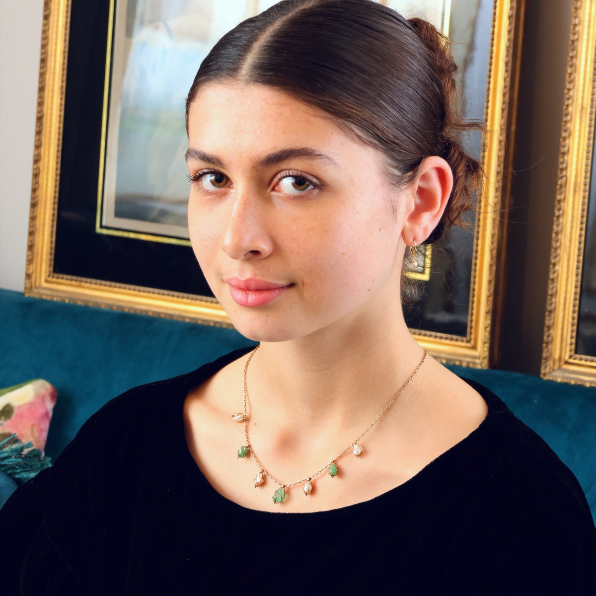 Dainty Saltwater Pearl Drop Earrings