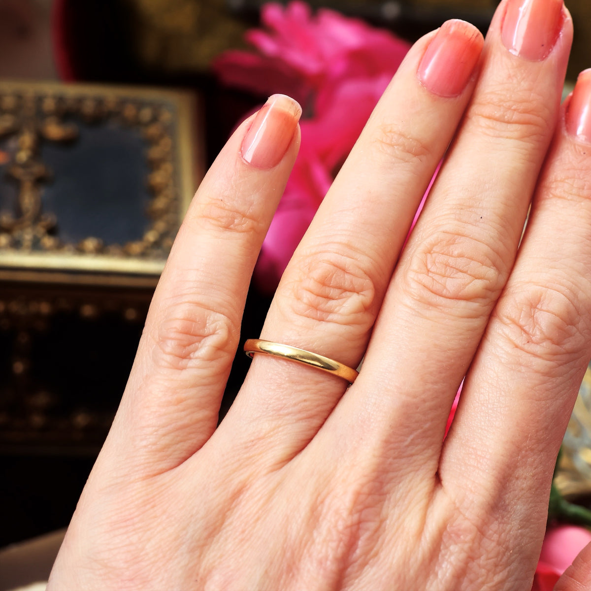 Vintage Date 1952 9ct Gold Wedding Ring