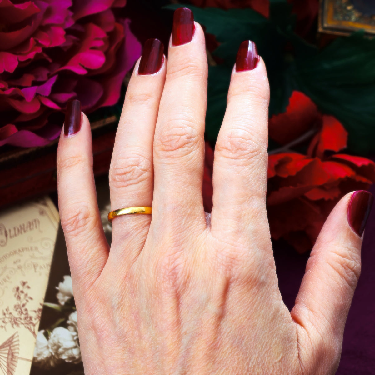 Scarce Date 1868 Victorian 22ct Gold Wedding Ring