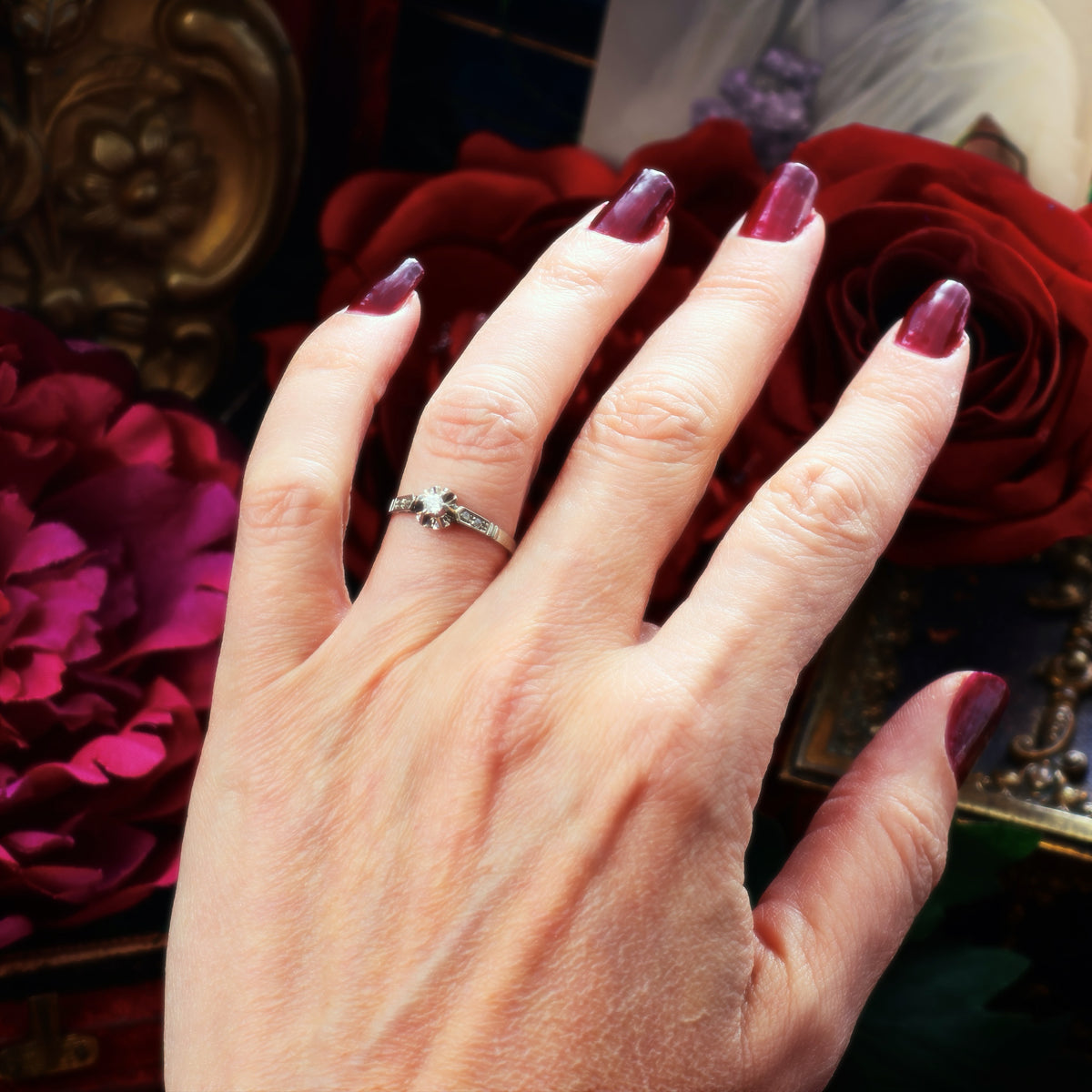 Vintage Art Deco Diamond Engagement Ring