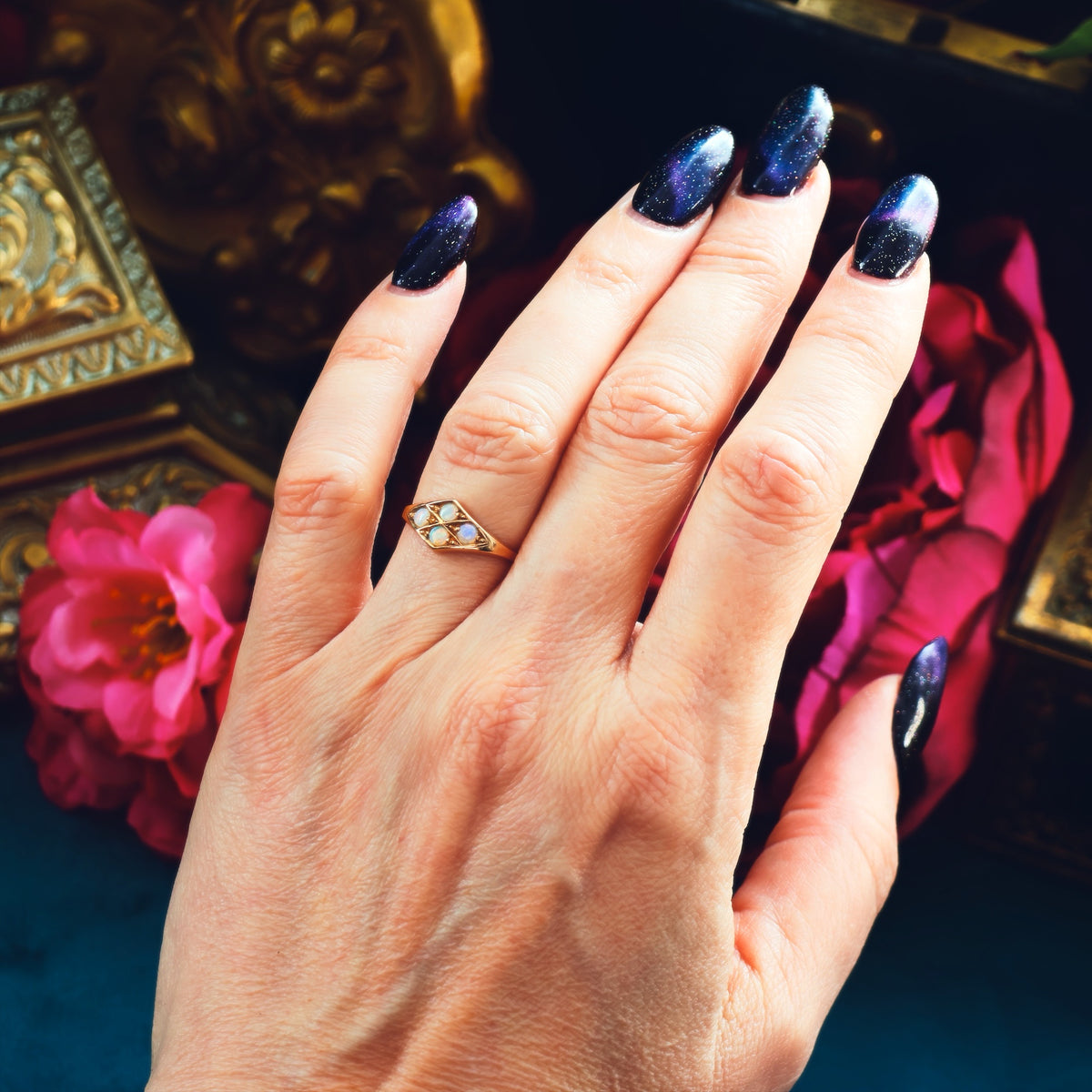 Dreamtime Antique Date 1870 Opal Ring