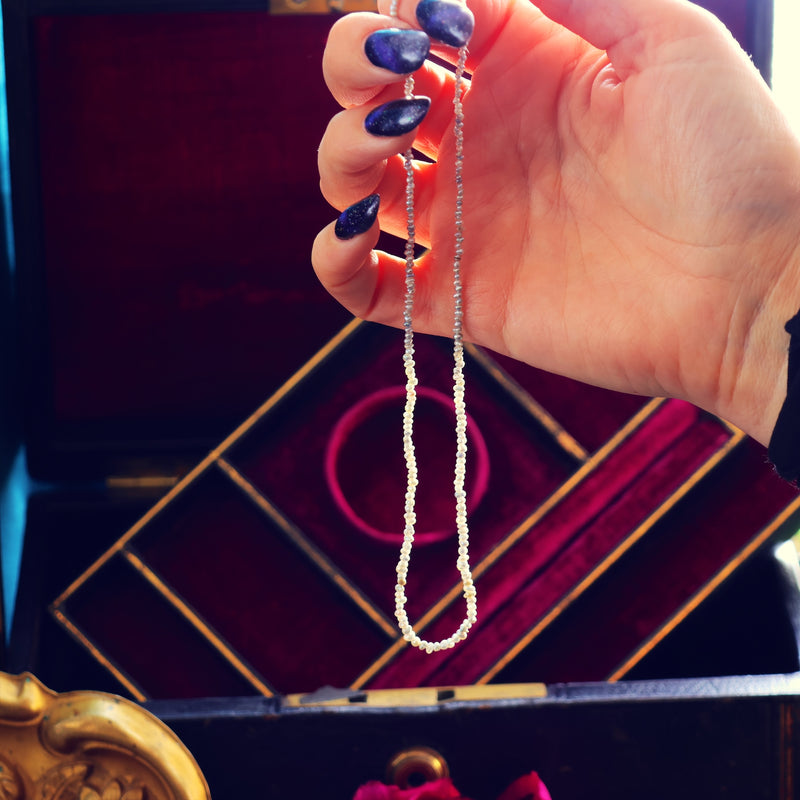 Rare Vintage Lilac Cultured Saltwater Pearls