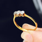 Twinkly Vintage Diamond Trilogy Ring