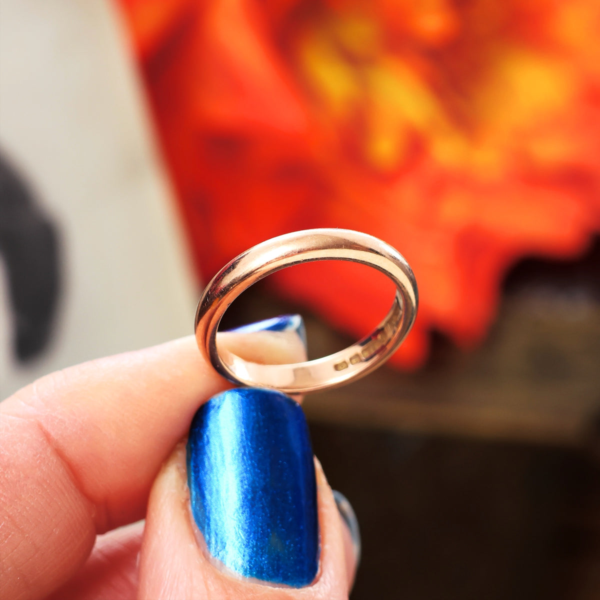 Vintage Date 1938 9ct Gold Wedding Ring
