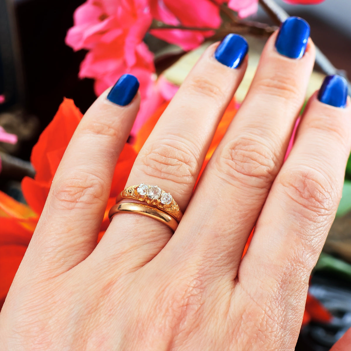 Vintage Date 1945 'Utility' Rose Gold Wedding Ring – Fetheray