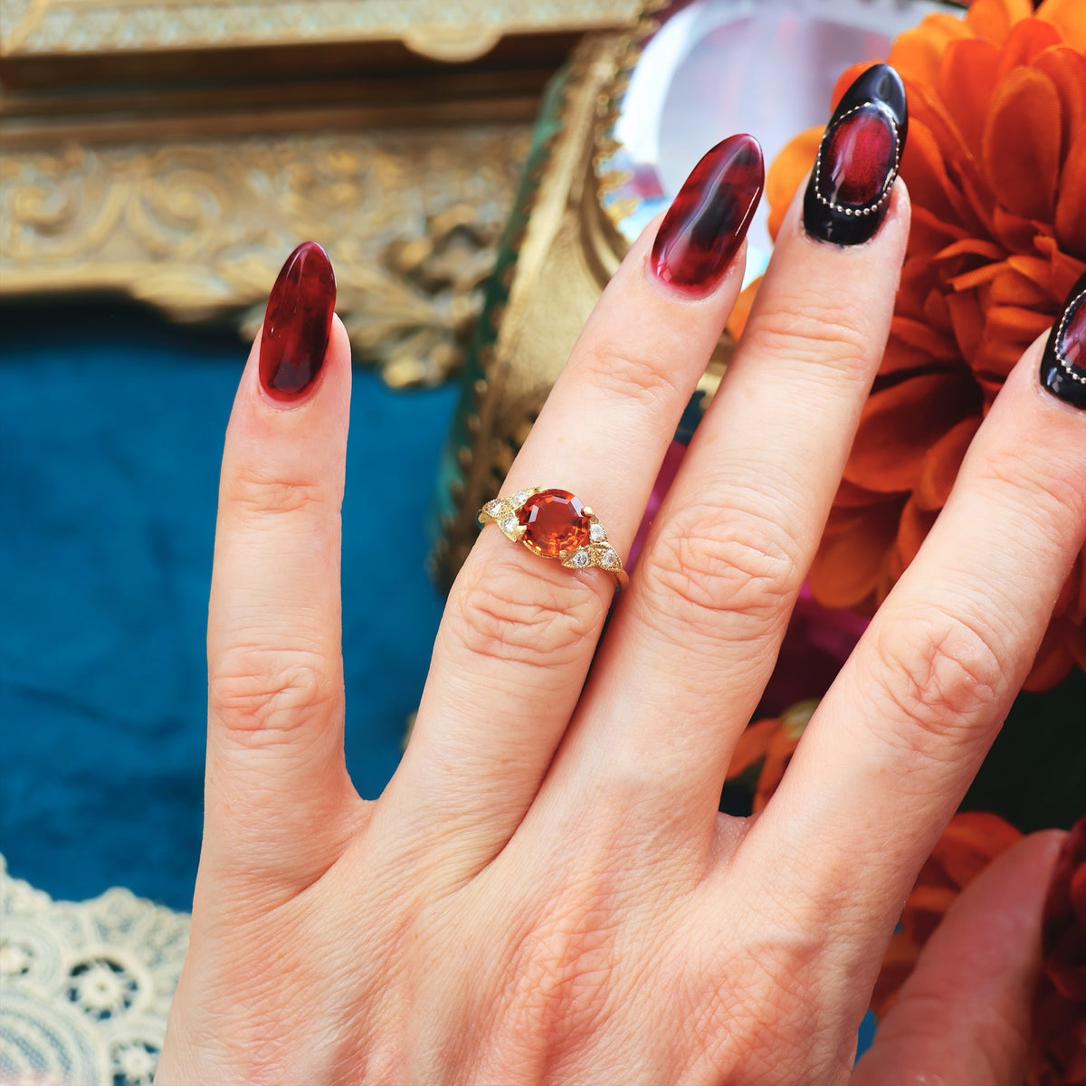 Ravishing! Recycled Citrine & Diamond Dress Ring