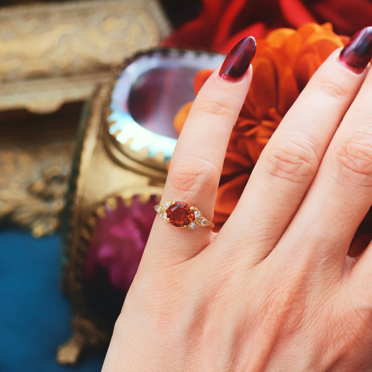 Ravishing! Recycled Citrine & Diamond Dress Ring