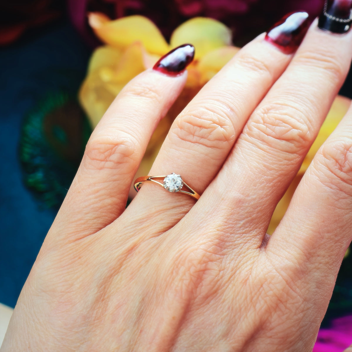 Antique Edwardian 'Tiffany' Style Diamond Engagement Ring