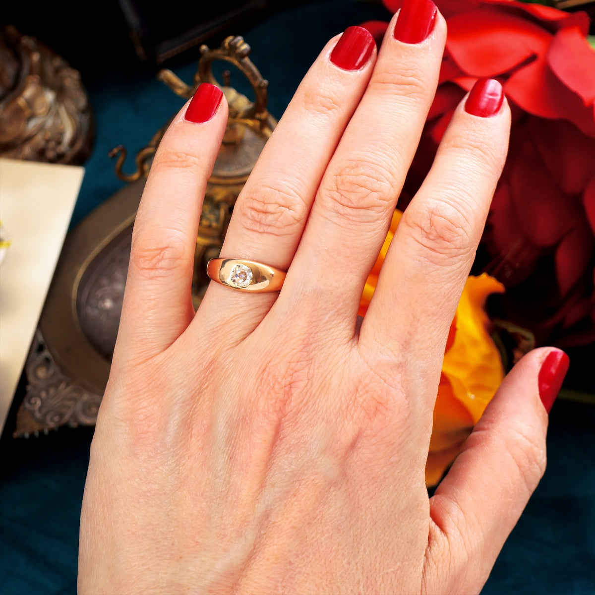 Historical Unisex Victorian Diamond Engagement Ring