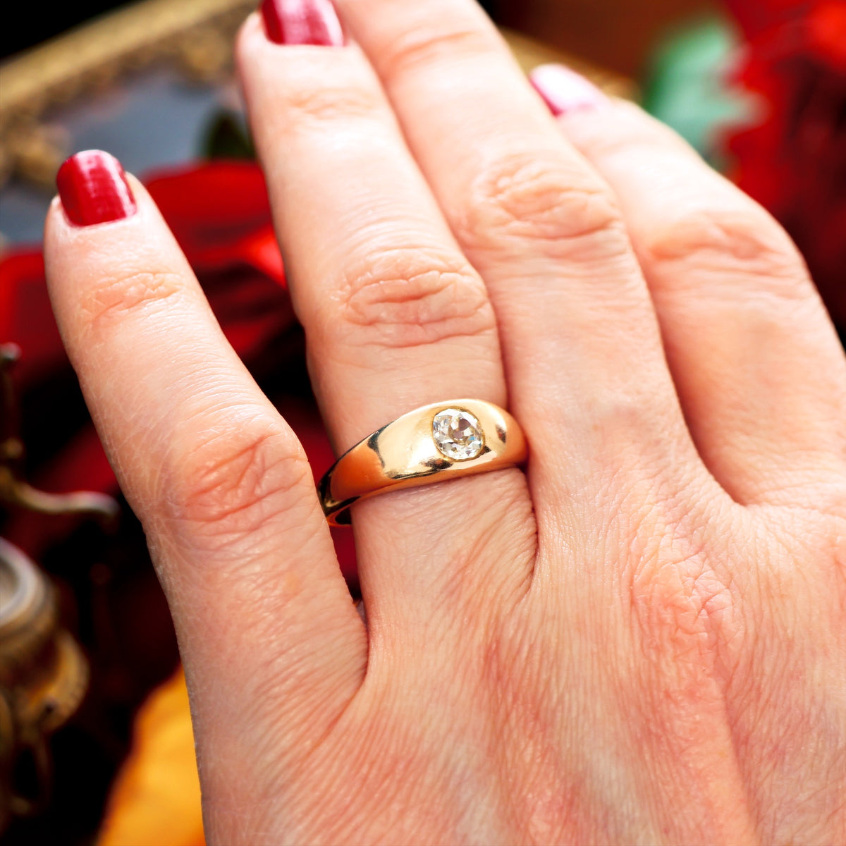 Historical Unisex Victorian Diamond Engagement Ring
