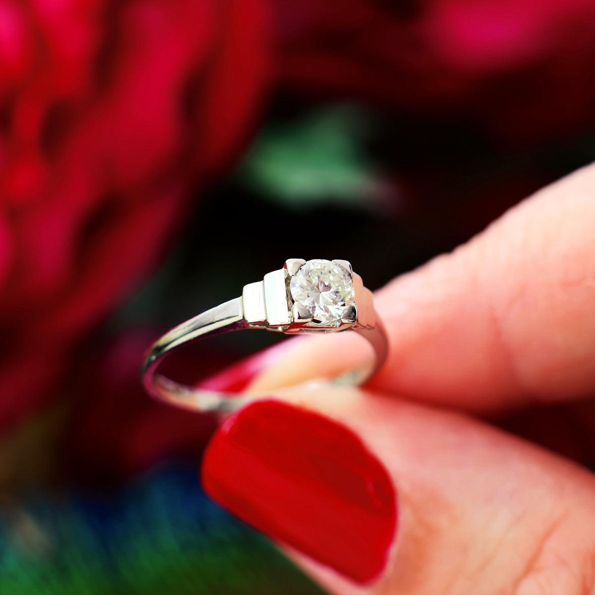 Vintage Art Deco Diamond Engagement Ring