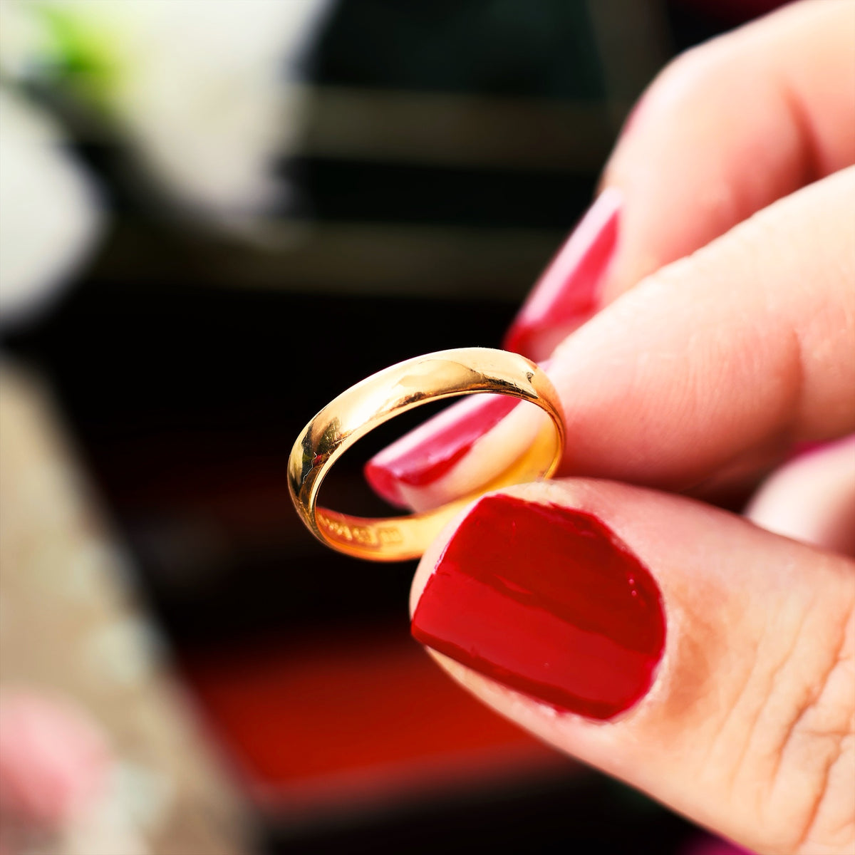 Antique Date 1911 22ct Gold Wedding Ring