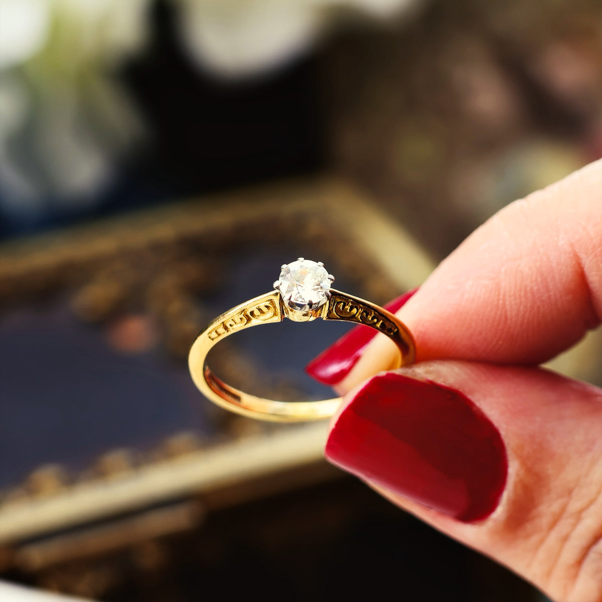 Divine Beauty! Vintage Diamond Engagement Ring