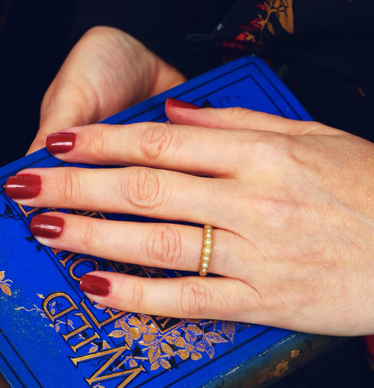 Sentimental Georgian Wild Pearl Ring