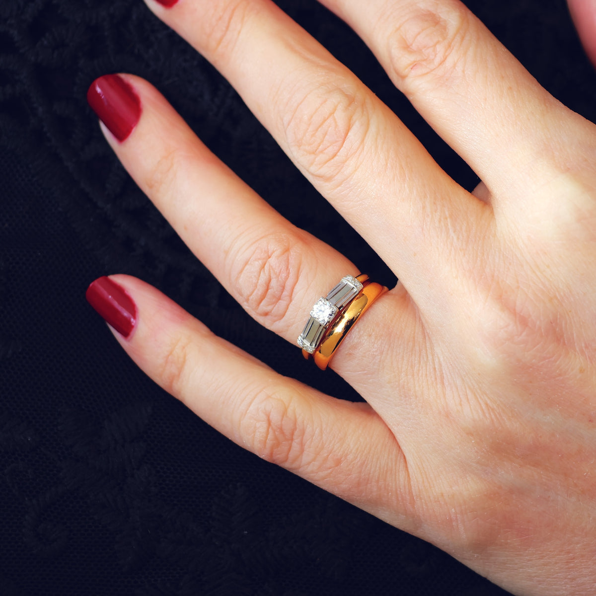 Vintage Art Deco Diamond Engagement Ring