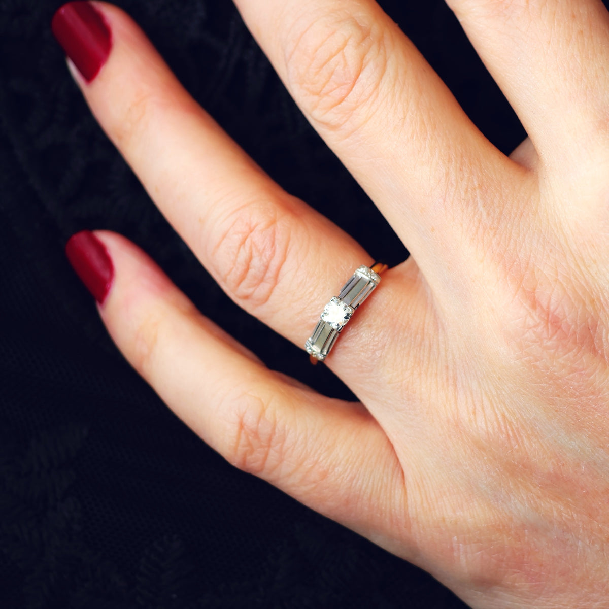 Vintage Art Deco Diamond Engagement Ring