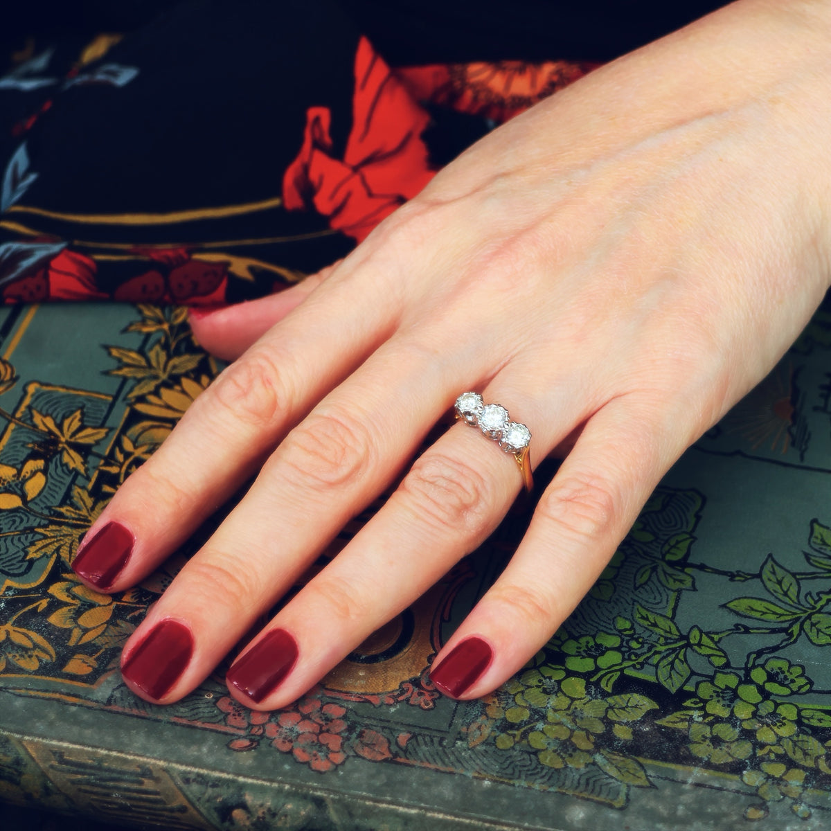 Much Desired Vintage Trilogy Diamond Engagement Ring