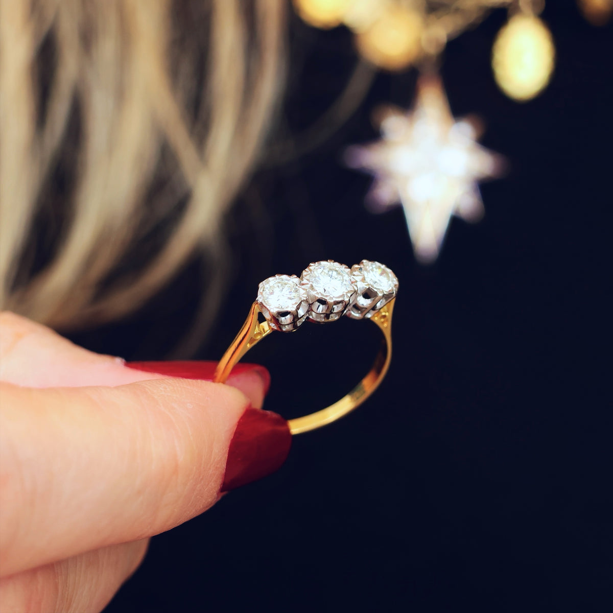 Much Desired Vintage Trilogy Diamond Engagement Ring