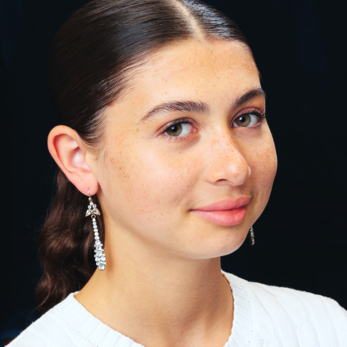 Stunning Antique Georgian Paste Drop Earrings