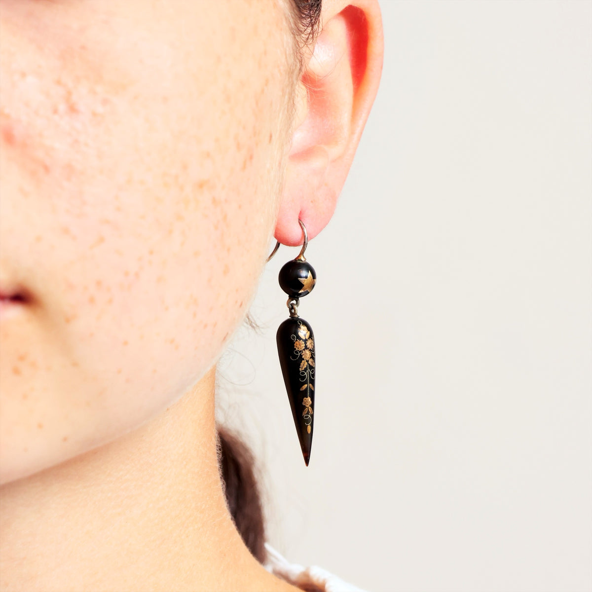 Antique Victorian Pique Earrings