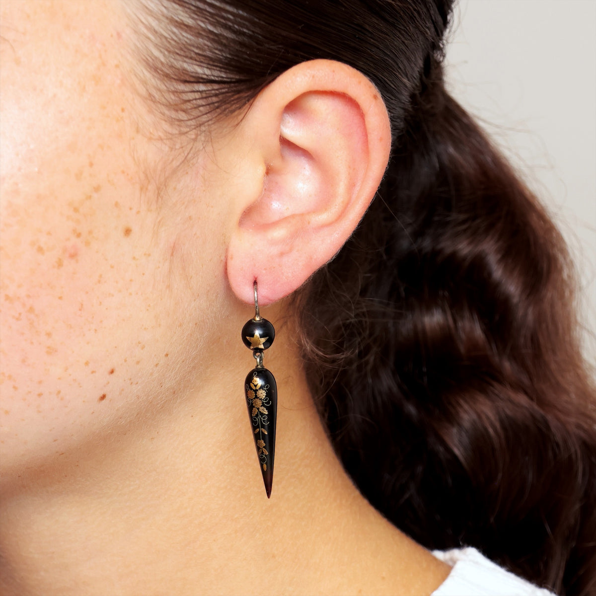 Antique Victorian Pique Earrings