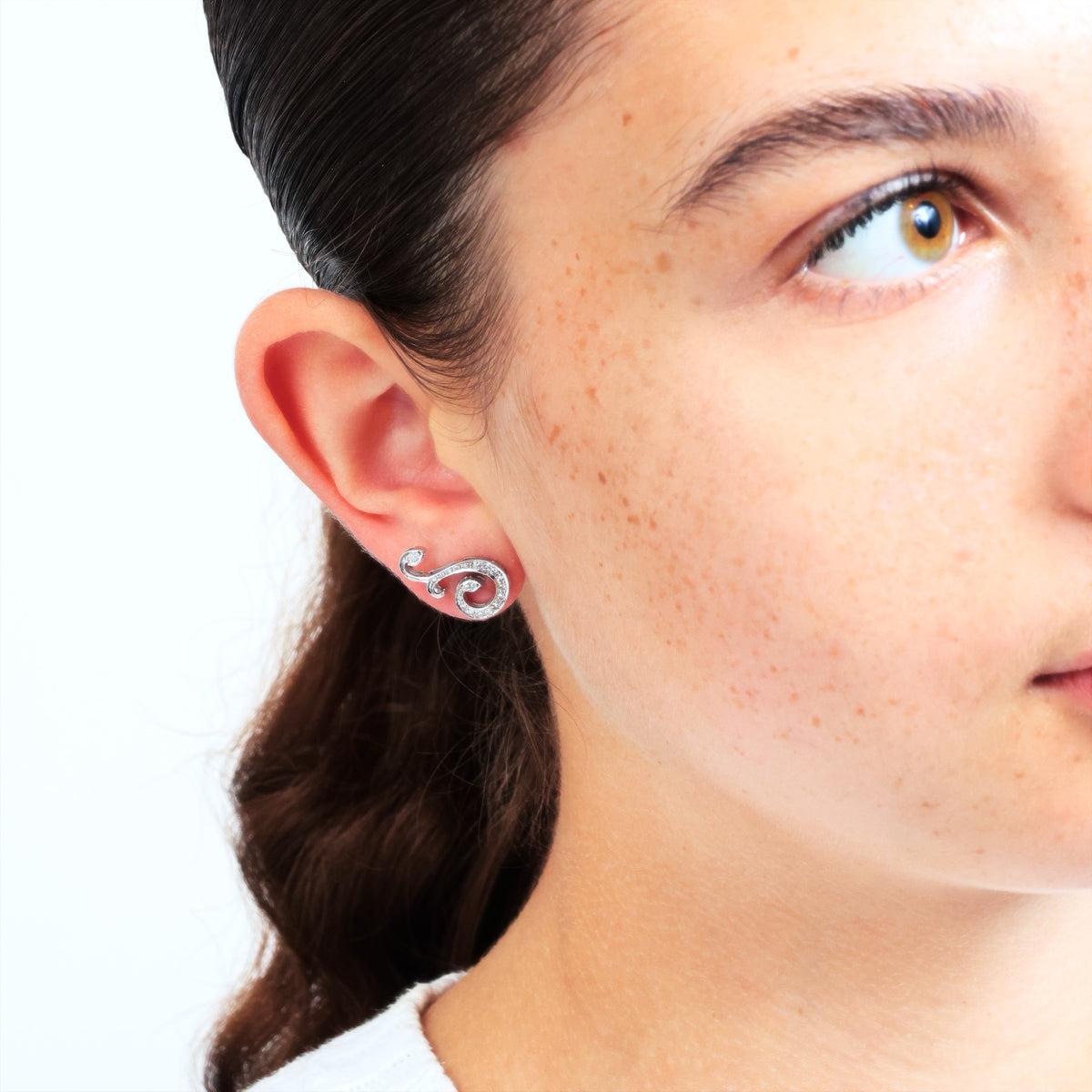 Vintage Sparkles! Diamond Ear Climber Earrings