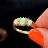 Antique Victorian Opal & Diamond Ring