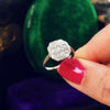 De LUXE Vintage Art Deco Diamond Cluster Ring