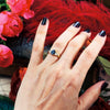 Vintage Mediterranean Red Coral Gold Ring