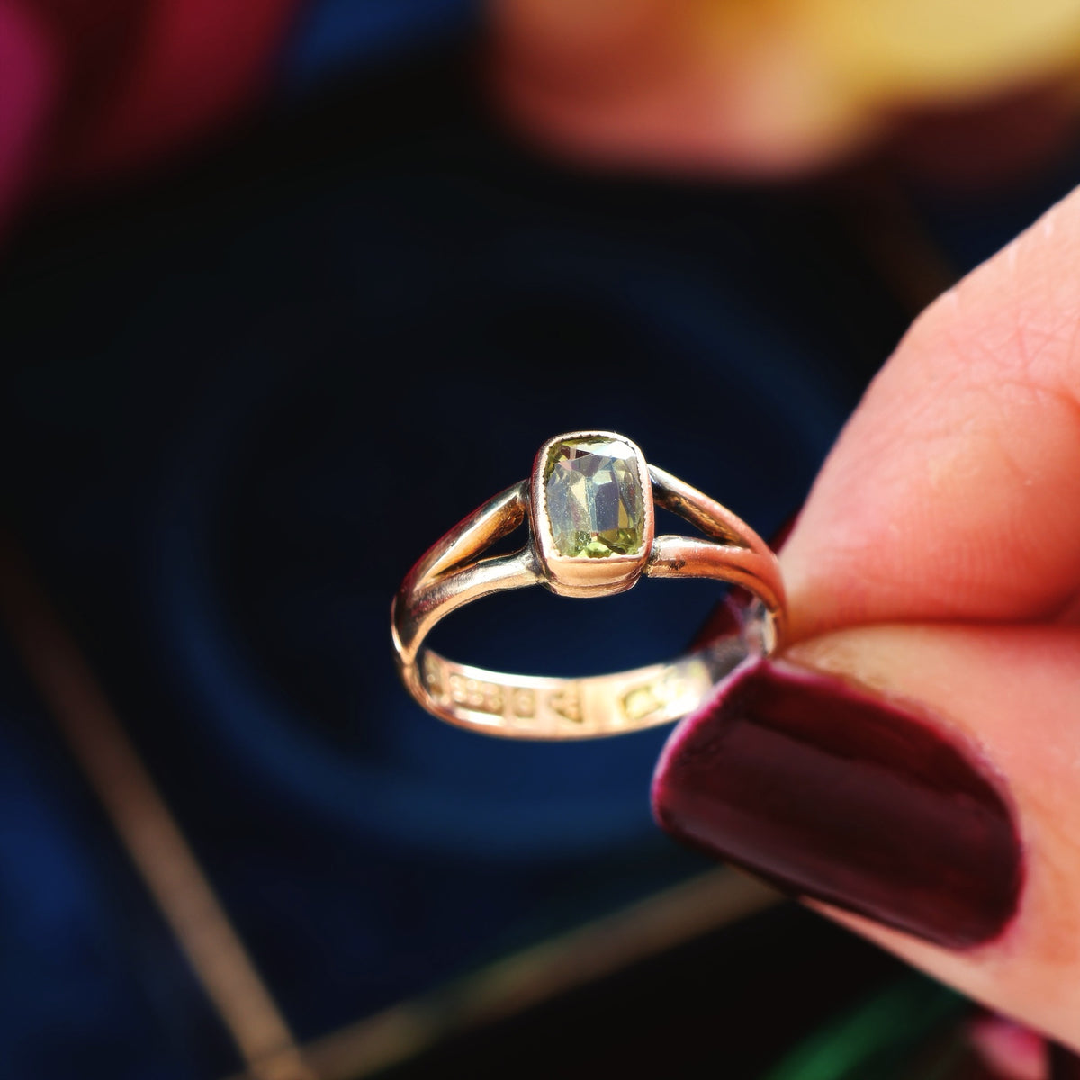 Subdued Beauty! Date 1900 Chrysoberyl Ring