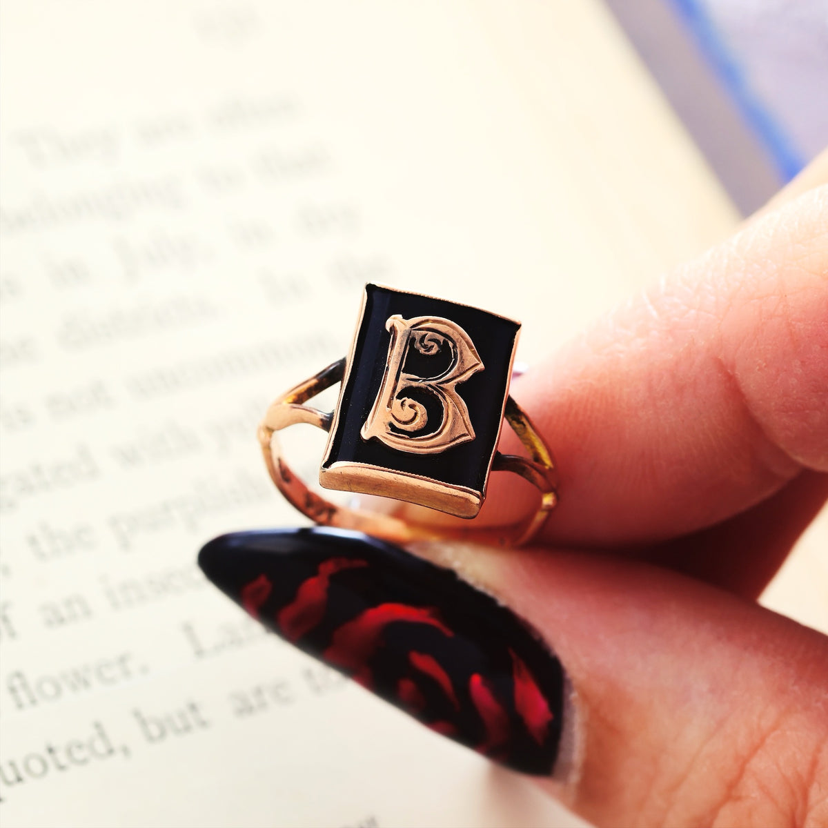 Vintage 1950's Initial 'B' Signet Ring