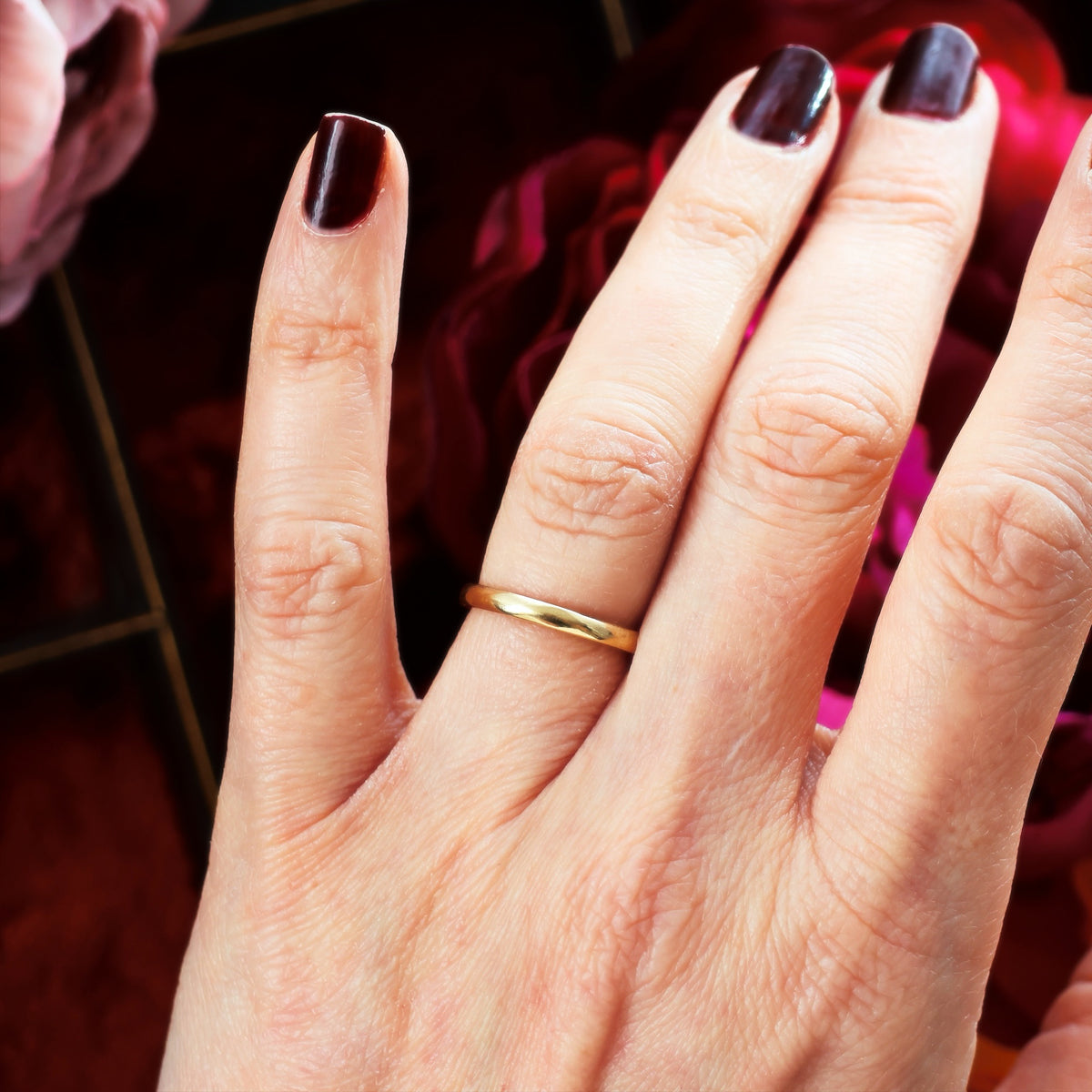 Vintage Date 1948 Size 'K' Rose Gold Wedding Band