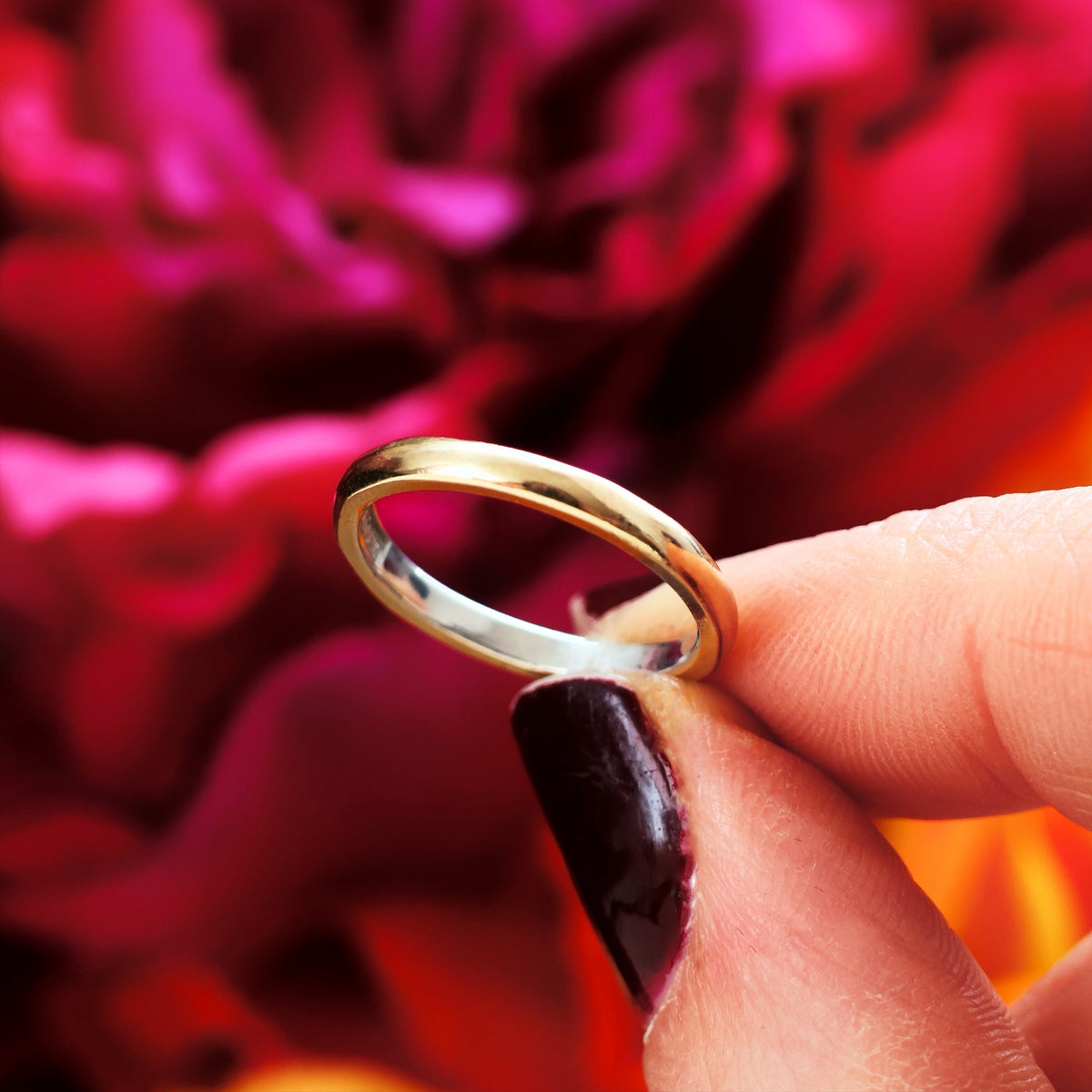 Vintage Date 1948 Size 'K' Rose Gold Wedding Band