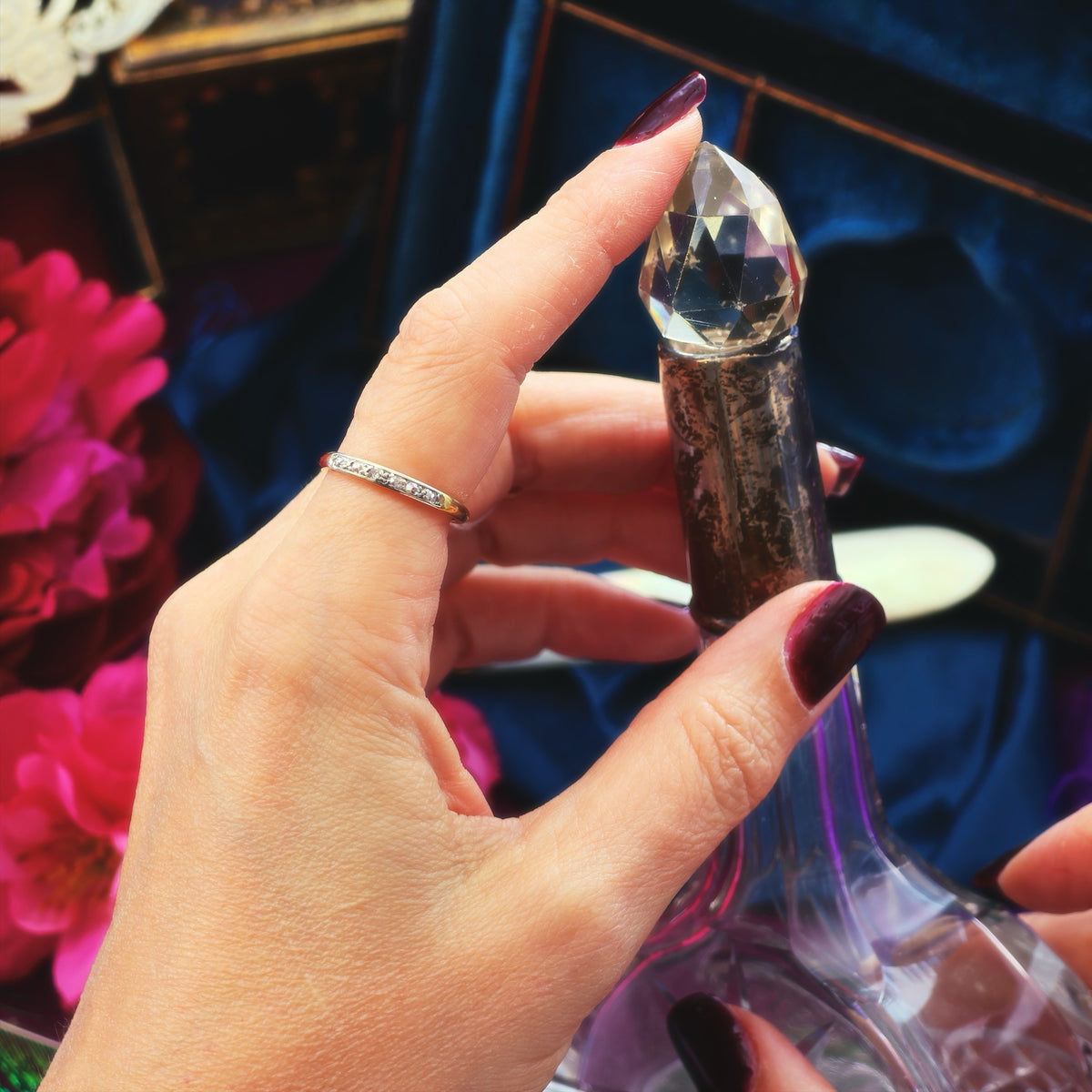 Delightful Date 1946 Diamond Half Eternity Ring