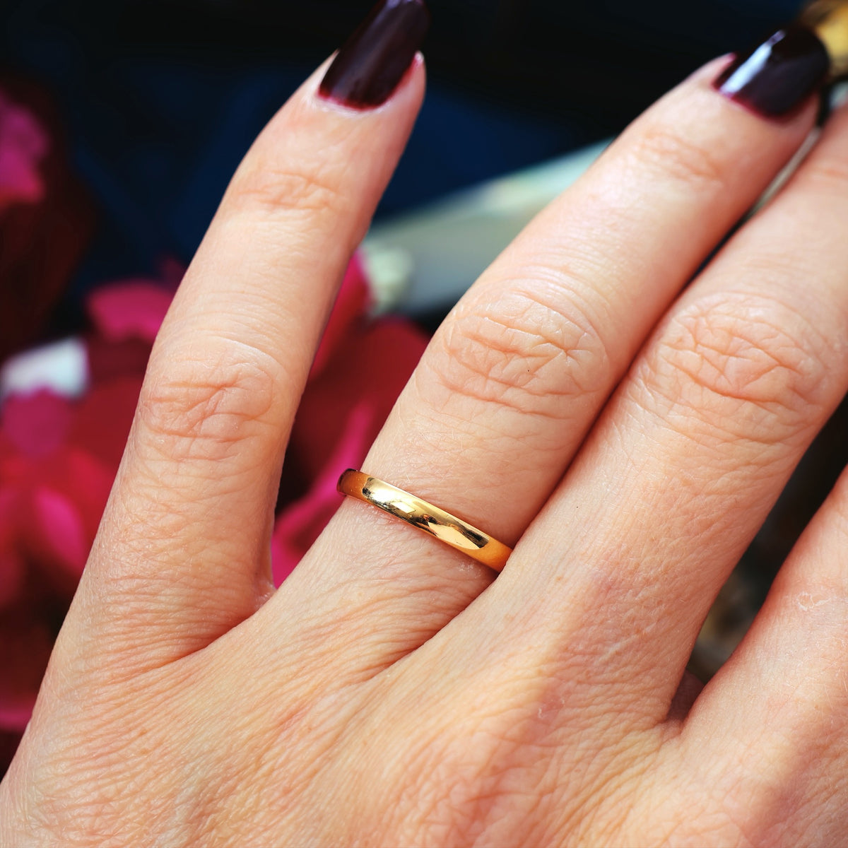 Vintage Date 1940 18ct Gold Wedding Band