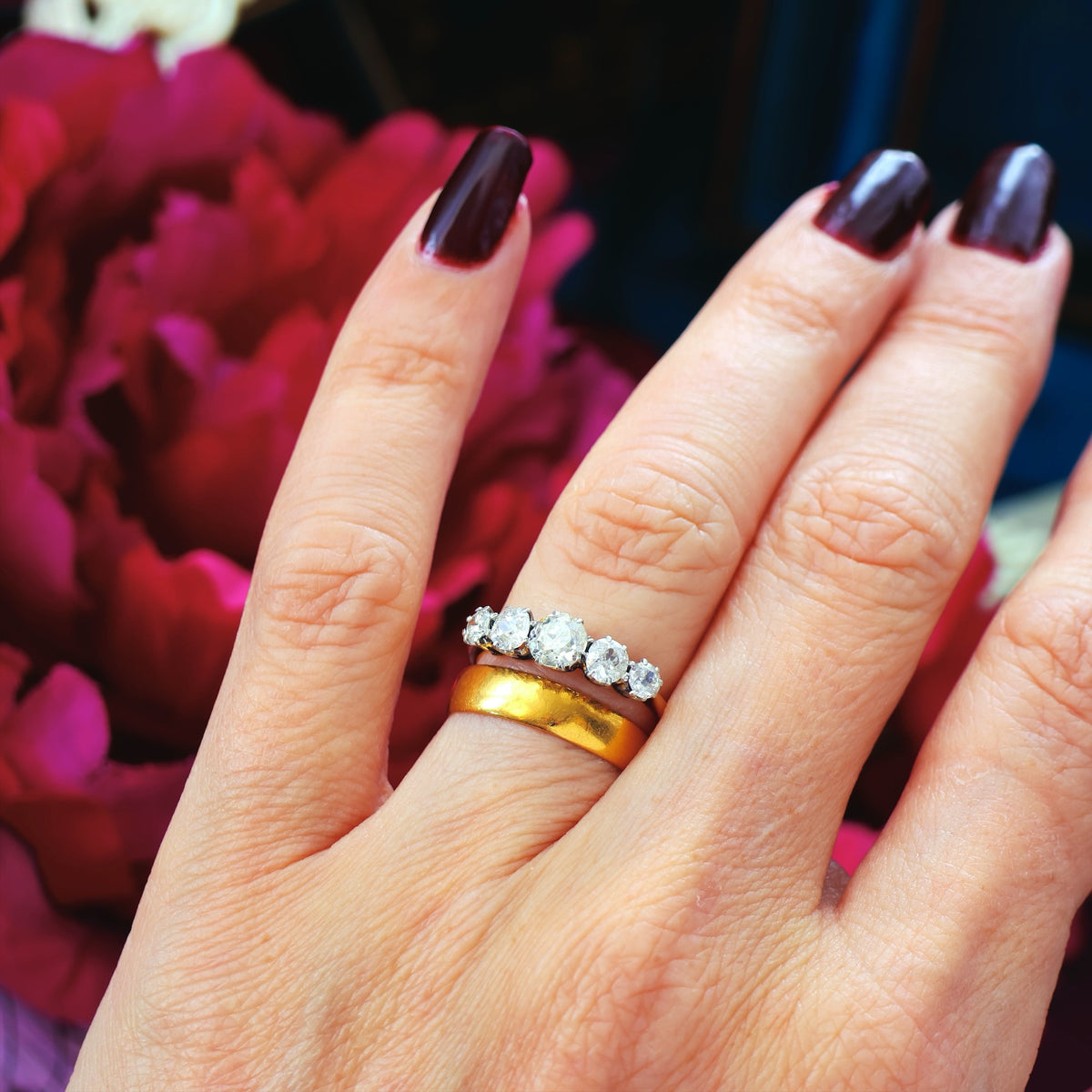 Antique Date 1912 22ct Gold Wedding Ring