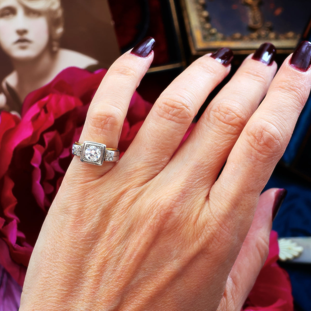 Fabulous! Vintage 1940's Art Deco Diamond Ring