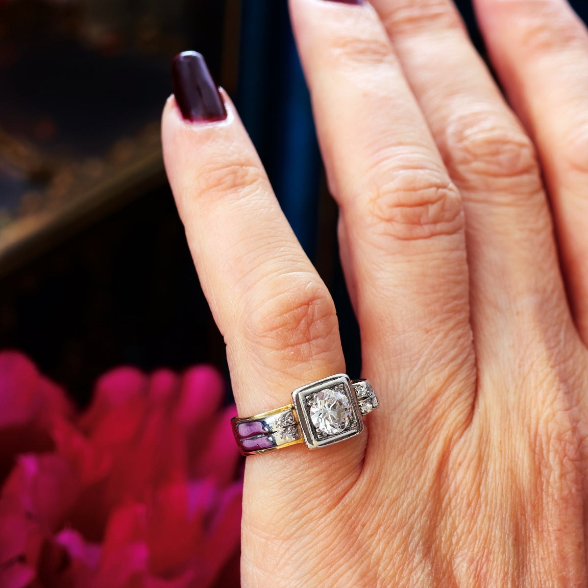 Fabulous! Vintage 1940's Art Deco Diamond Ring