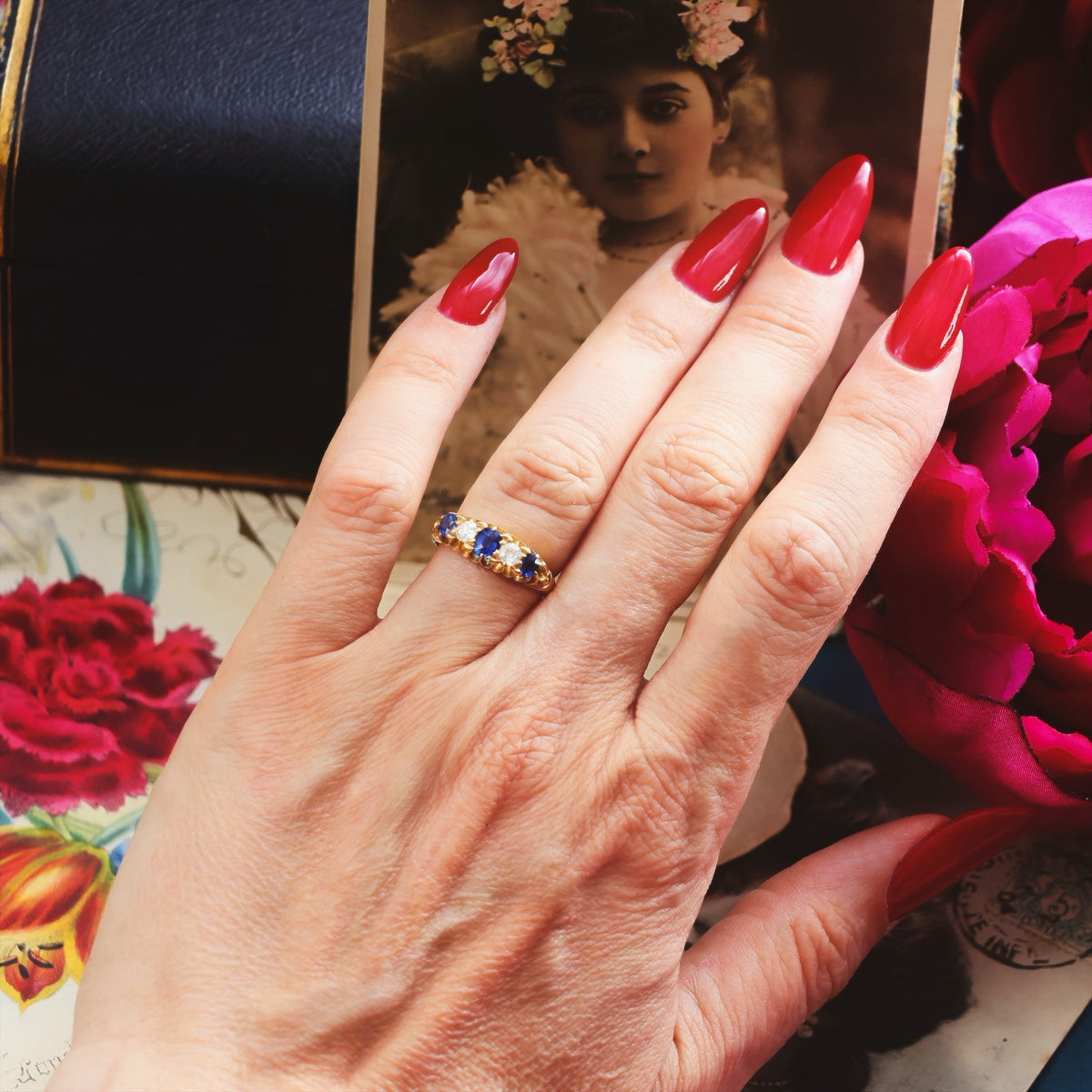 Precious Date 1904 Sapphire & Diamond Engagement Ring