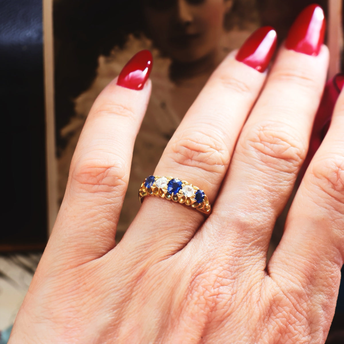 Precious Date 1904 Sapphire & Diamond Engagement Ring