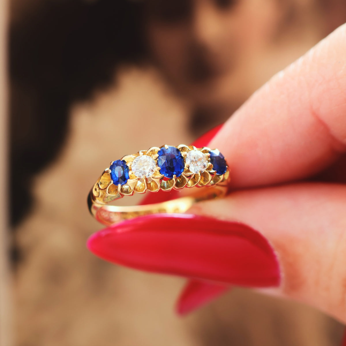 Precious Date 1904 Sapphire & Diamond Engagement Ring