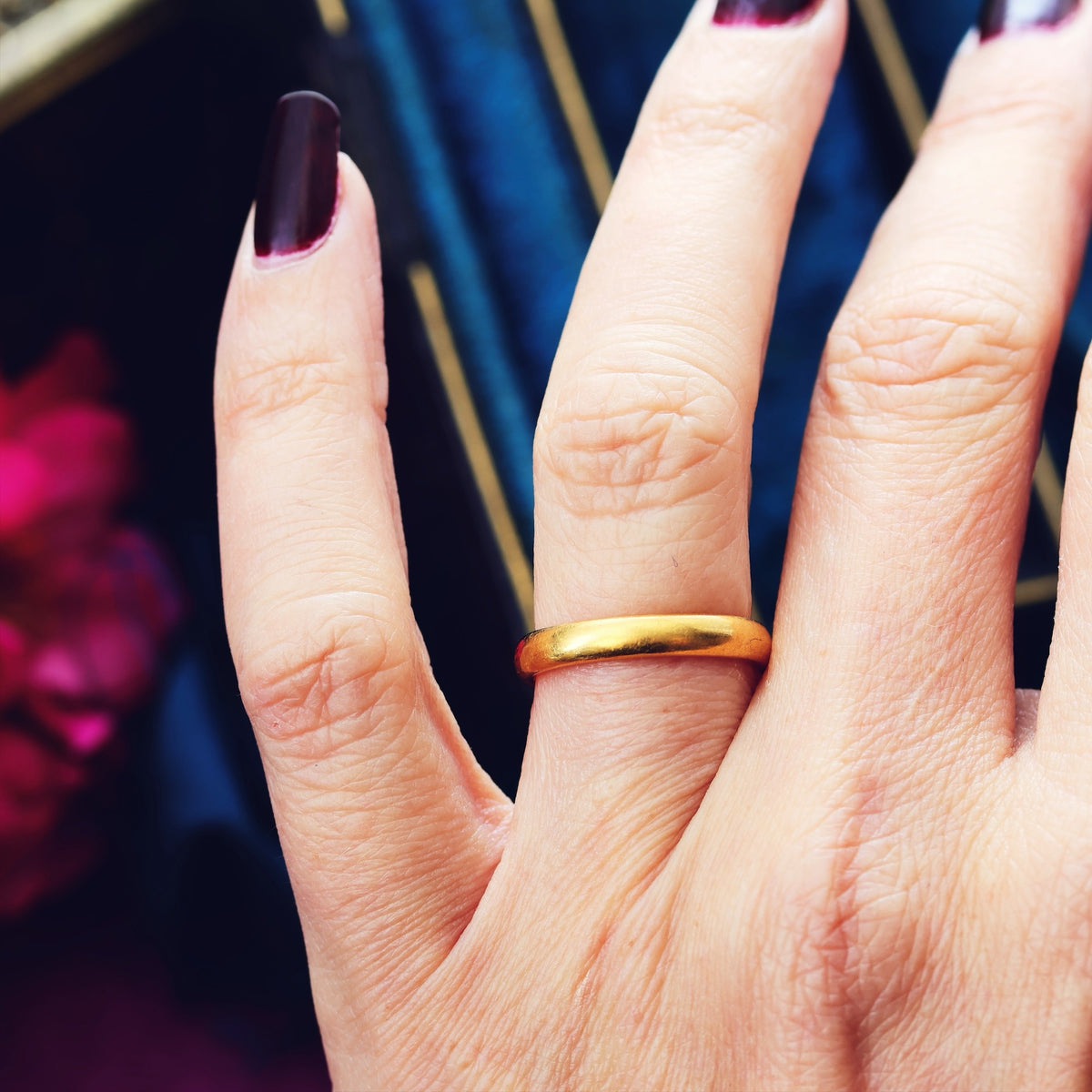 Together Forever! Pair of Vintage 22ct Gold Wedding Bands
