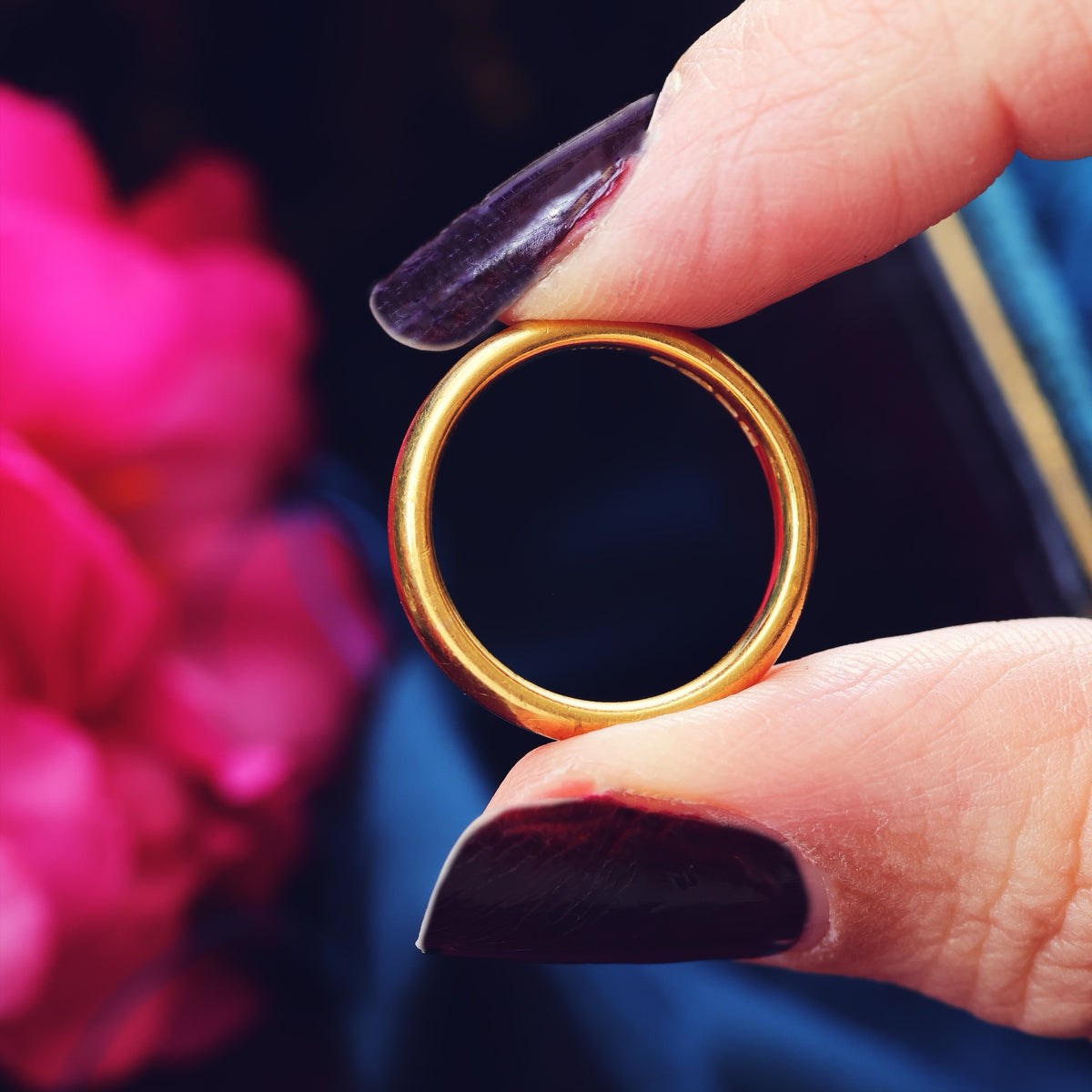Together Forever! Pair of Vintage 22ct Gold Wedding Bands